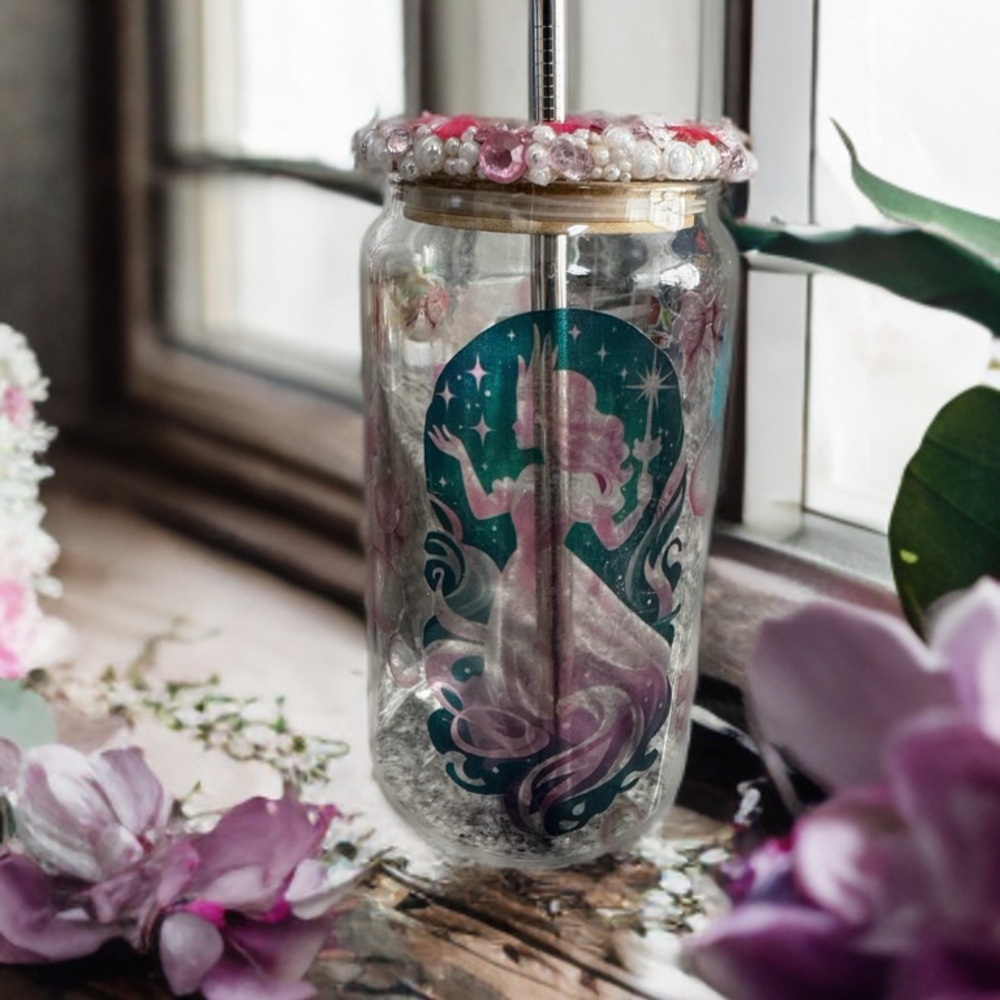 Wicked-Themed Glass Tumbler – Glinda Inspired!
